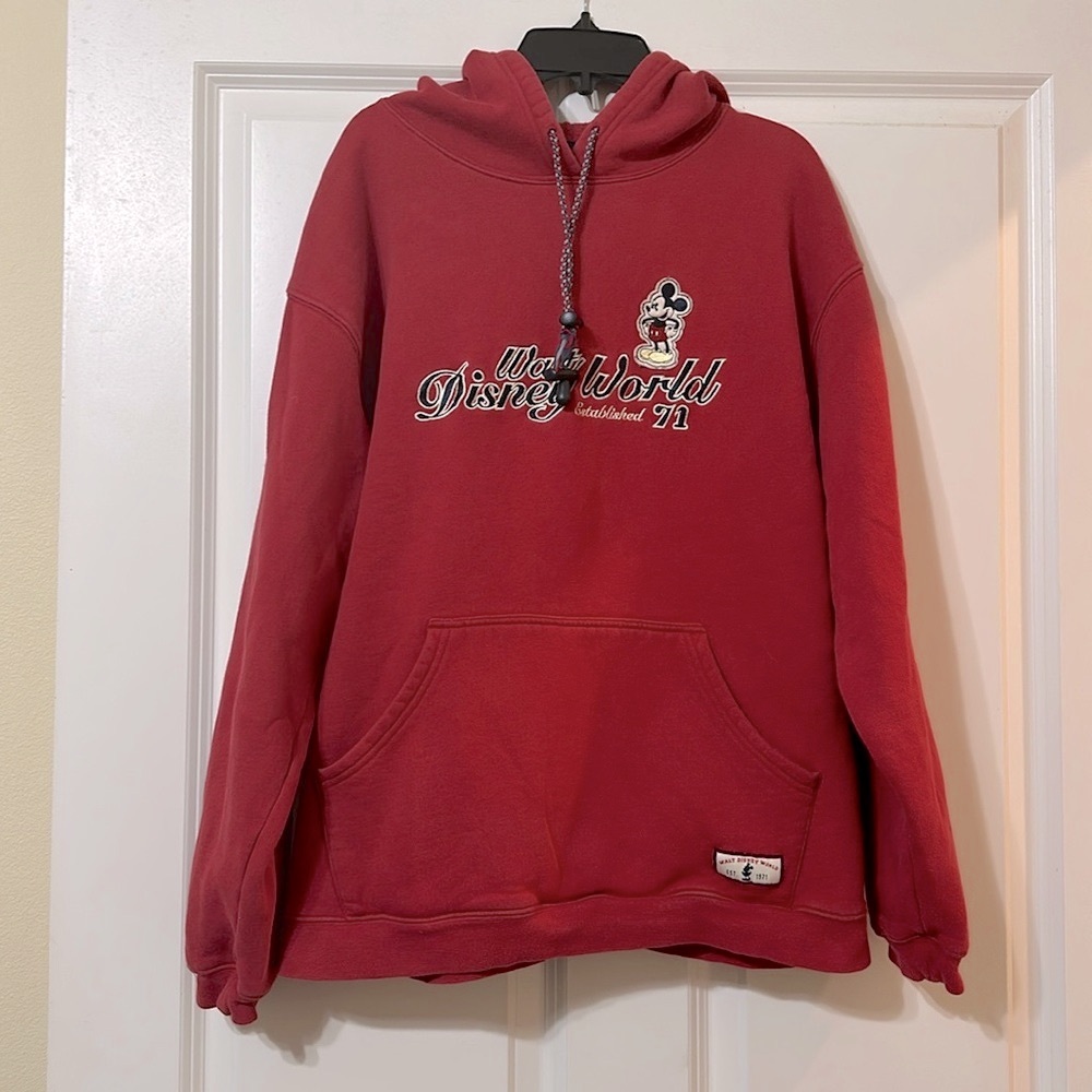 Walt Disney‎ World Authentic Embroidered Sweatshirt Hoodie, Adult Unisex Medium
